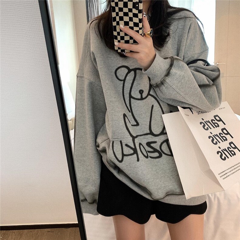 小熊卫衣，女装卫衣/绒衫，XTZ style