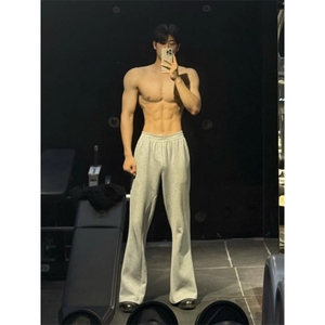 美式弯刀卫裤男cleanfit解构裤子窄版直筒微喇休闲裤WLA6555-P38图片