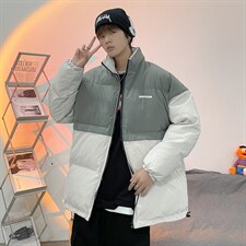 G冬夹克衣加厚立领ins港风休闲袄外套韩版痞帅服W2289-P75，男装棉衣，星座512-4