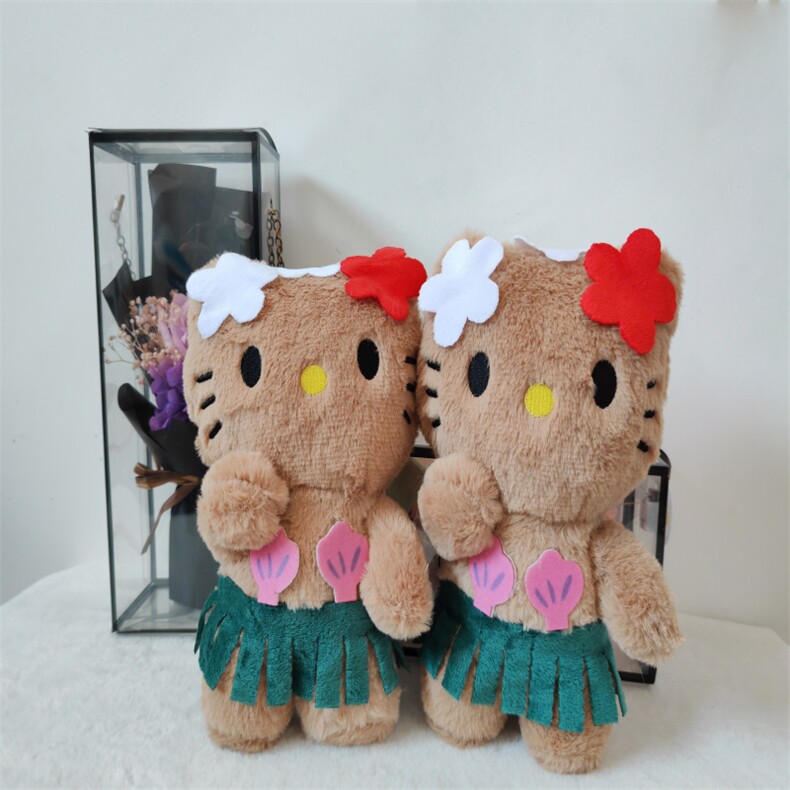 卡通凯特猫玩偶，小姿态毛绒玩具