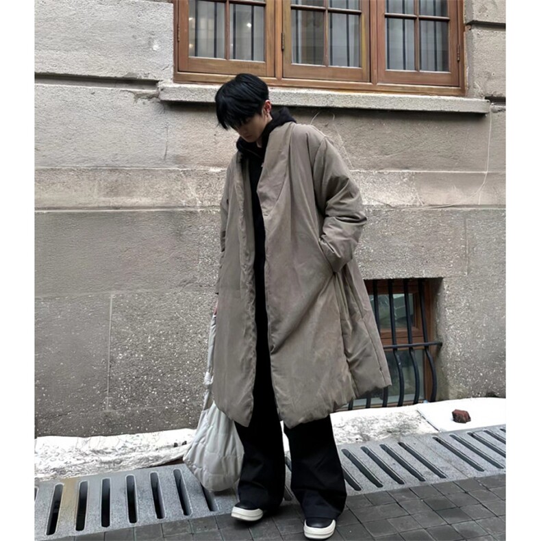 MH03-P145韩系慵懒风长款绒面棉服加厚保暖棉衣外套男,男装棉衣,星座1501-3