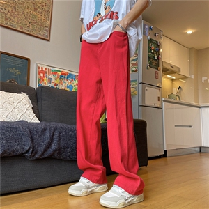 24年春夏季水洗高街vibe直筒宽松阔腿五色牛仔裤NZ2310-P55控78图片