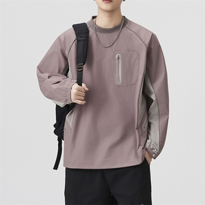 秋季现货宽松返光拉链圆领套头卫衣男DSA157B-W6750-特P55图片