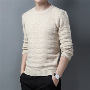 Z3082男士2023年秋冬新款长袖圆领针织衫休闲打底衫P60,男装针织衫/毛衣,电商B360