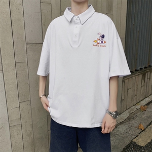 港风何 电商A088-DP1003-TP35 955氨纶 夏款宽松短袖T恤 控59图片