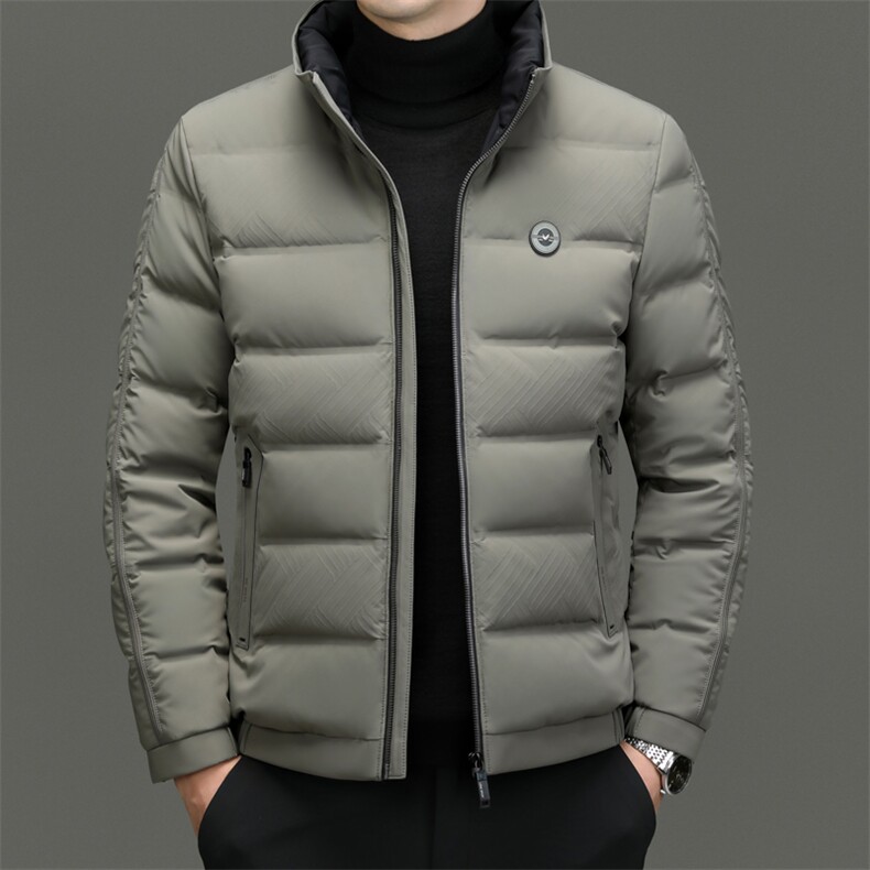 DF8866钱塘2020-2新款时尚休闲立领简约中年男士羽绒服P225,男装羽绒服,钱塘207-2