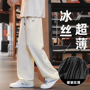 夏季新款卫裤男高街潮ins潮牌直筒休闲长裤潮流韩版AK0613-P40图片