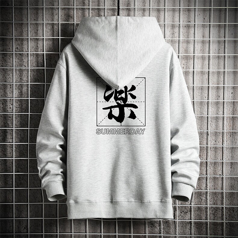 KS21197-P38 加绒款-P43 连帽开衫卫衣男运动外套大码班服 网格图片