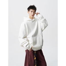 抖音得物品质二开26春装美式高街重磅结构金属装饰连帽卫衣XS104，男装卫衣，电商A486-1