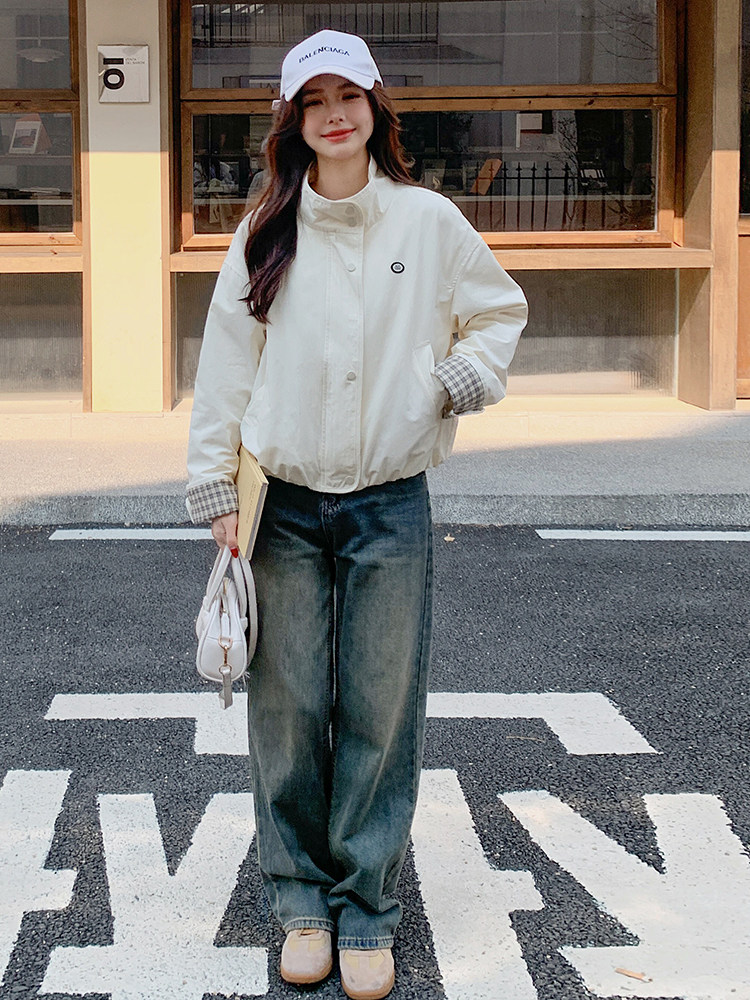 （现货）短款外套女2025早春新款多巴胺穿搭少女上衣,女装短外套,韩蔻秀