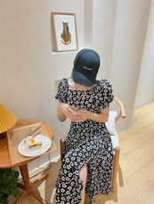 欧货同款侧开叉长裙，其它，玩美