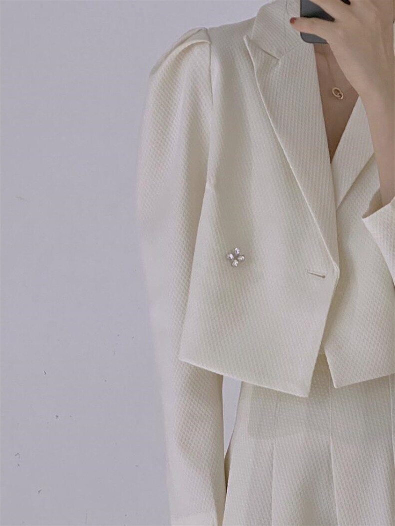 小西服套装，女装职业装，驿谷