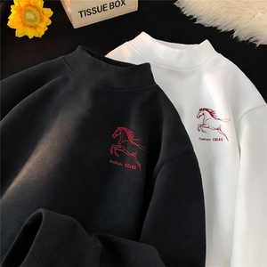 现货/新款重磅半高领刺绣德绒长袖B219A-DR2510-P25/DR2510JR-P35图片