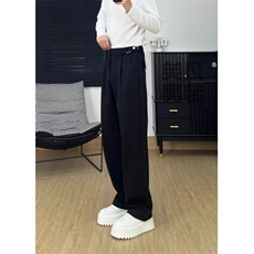 现货黑色马吉拉弯刀西裤男款cleanfit微喇冰丝西装裤特P45，男装休闲裤，电商D205