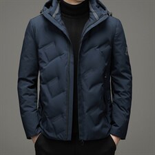 新款2023冬季高品质商务休闲羽绒服男士立领羽绒外套HB20702-P195图片