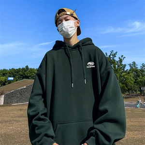 抖音得物供货 可提供视频 春装重磅美式宽松连帽卫衣DL2393图片