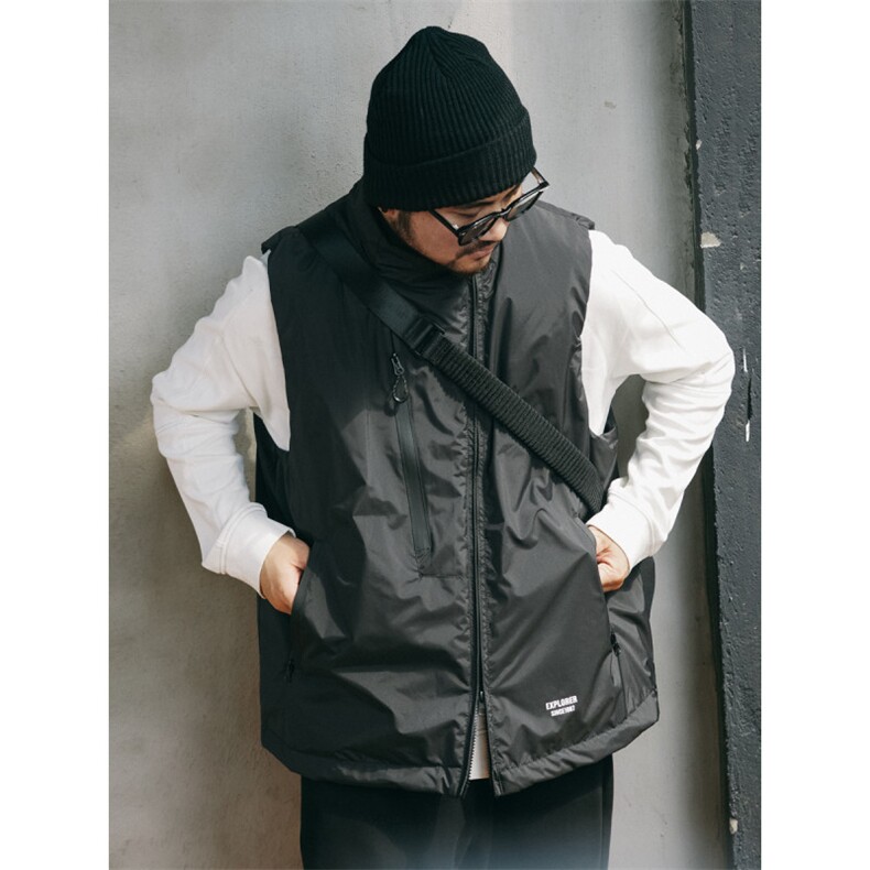 1506/Q22670/P90日系ciboy立领工装马甲男款冬季保暖背心,男装背心/马甲,星座1506