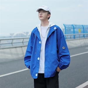 cityboy风假两件外套男士ins潮牌宽松休闲秋季夹克男装S655P60图片