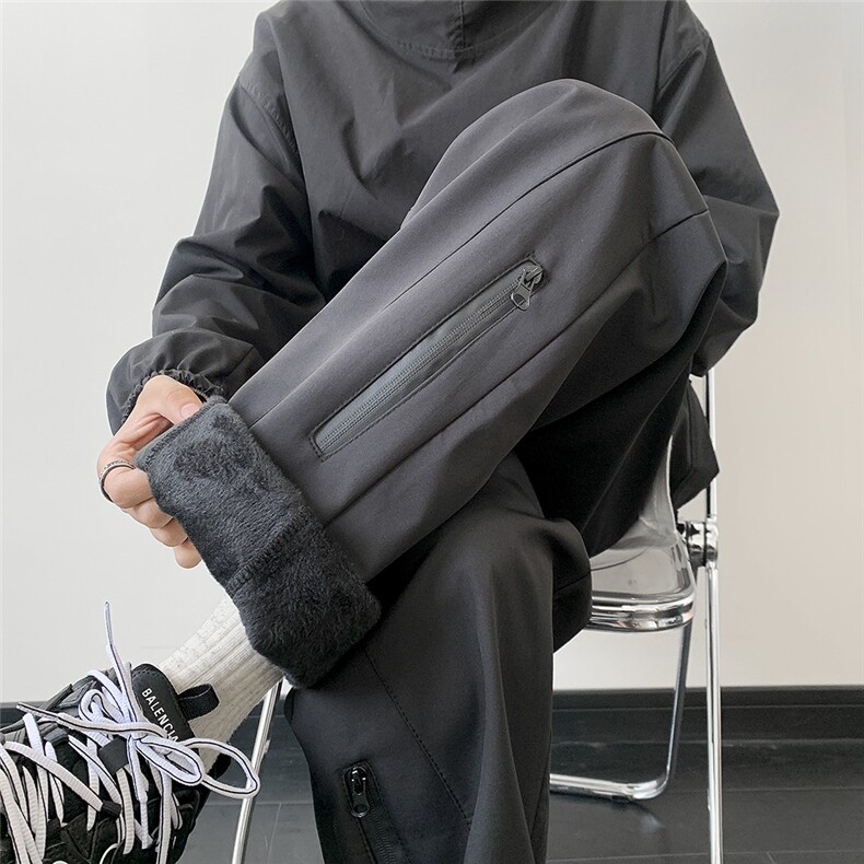 加绒2025秋冬防水冲锋裤 直筒宽松休闲裤 K102-特P25加绒30图片