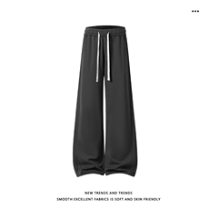 S-3XL华棉62%纯色直筒百搭卫裤时尚舒适X1610-特批-35控：68，男装休闲裤，星座718