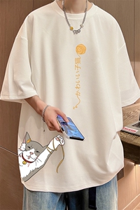 华夫格t恤男短袖男大码五分袖 酒店风 HT73013-P22图片