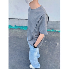 【现货自制】凉感纯色短袖T恤男夏季半拉链立领polo衫T06024P40，男装Polo衫，星座1004（原星座815-3）