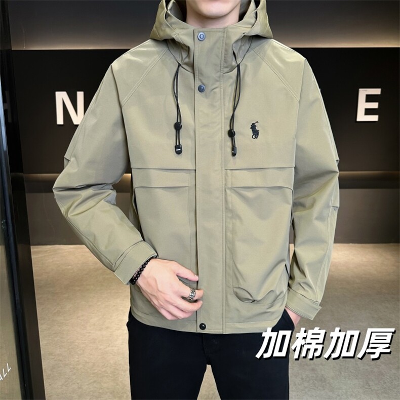 加棉加厚连帽长袖美式简约夹克秋季休闲外套NM828-P100,男装夹克,星座310B-3