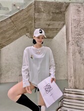 韩版时尚休闲百搭长袖T恤，女装T恤，璐玩美