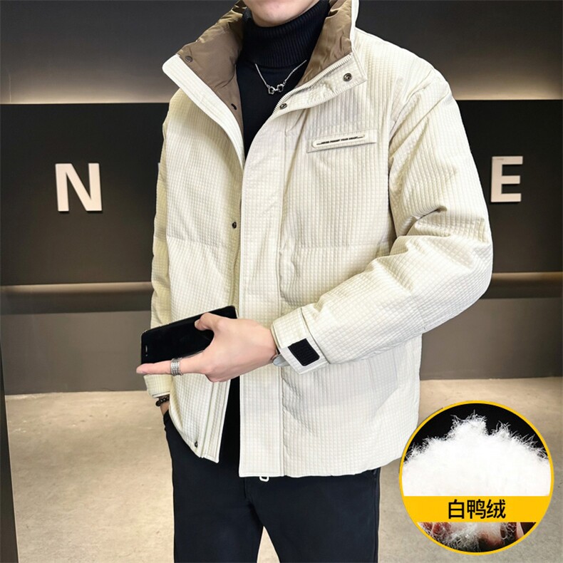 M862-P165标50%白鸭绒男士2025冬季羽绒服休闲夹克加厚外套,男装夹克,星座507A（原星座306B-2）
