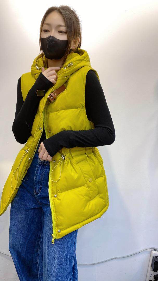 现货欧货抽绳马甲，女装马甲，帝瀛 DY