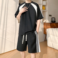 新款休闲短袖套装，男装休闲套装，星座1106-2（原1111B）