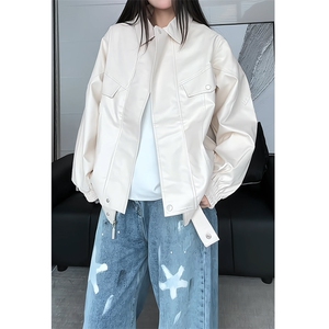 cleanfit皮衣外套男春秋季美式街头感穿搭夹克25XJ55280特批60图片
