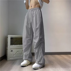 彩色轻薄款休闲直筒长裤子男生潮流嘻哈街头美式B4508-P38，男装休闲裤，星座1109-3