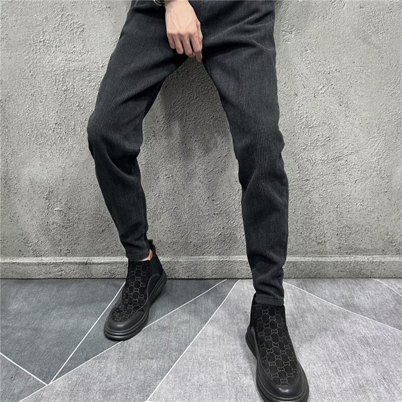 1506-1/KT10351/P51休闲商务裤男士保暖修身小直筒长裤子百搭时尚,男装棉衣,星座1506-1