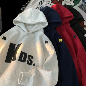 面底同色华棉小标刺绣立体印花卫衣WY007特P48M-3XL,格子衬衫 毛衣怎么搭配外套图片