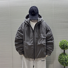 2025新款90白鸭绒工装户大口袋接连帽日系男羽绒服外套8629-P340，男装羽绒服，钱塘708(原3018)