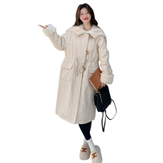 新款现！羊羔毛拼接派克服羽绒服工装外套2C133-6002-P285-K418，女装派克服，2C133