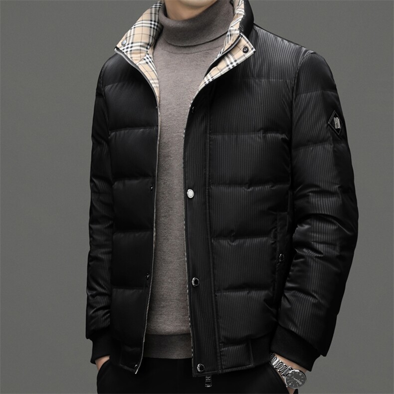 DF8818钱塘2020-2中年男士冬季厚款商务休闲简约羽绒服P245,男装羽绒服,钱塘207-2