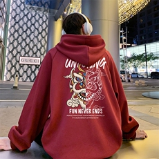 已注册得物抖音直播高品质港风男宽松连帽卫衣外套W5082P45控68，男装卫衣，电商C408(原B339-1)