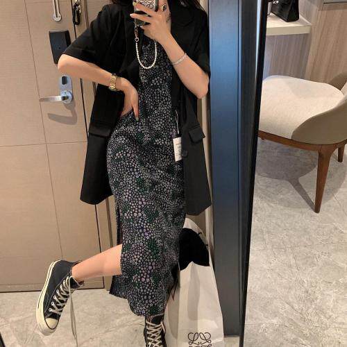 露背吊带裙，女装背心吊带，XTZ style