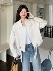 26春大量现货主推皮衣外套短翻领2B114-2201-P175-K265，女装皮衣，网红馆