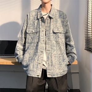 美式牛仔外套港风宽松帅气夹克WT2325 p68图片