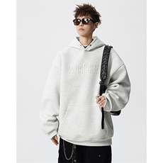 加绒卫衣男字母钢印连帽外套W720-特P50加绒P60控98加绒控108，女装短外套，星座209-2