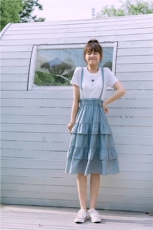 大货已出周扬青蝴蝶系列两件套262A-S065，女装连衣裙，Yologo