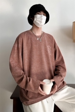 C017P30秋季港风潮流宽松长袖t恤打底衫男，男装T恤，星座1204-3