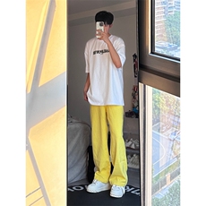 24年春夏季水洗高街vibe直筒宽松阔腿五色牛仔裤NZ2310-P55控78，男装牛仔裤，星座1002-1