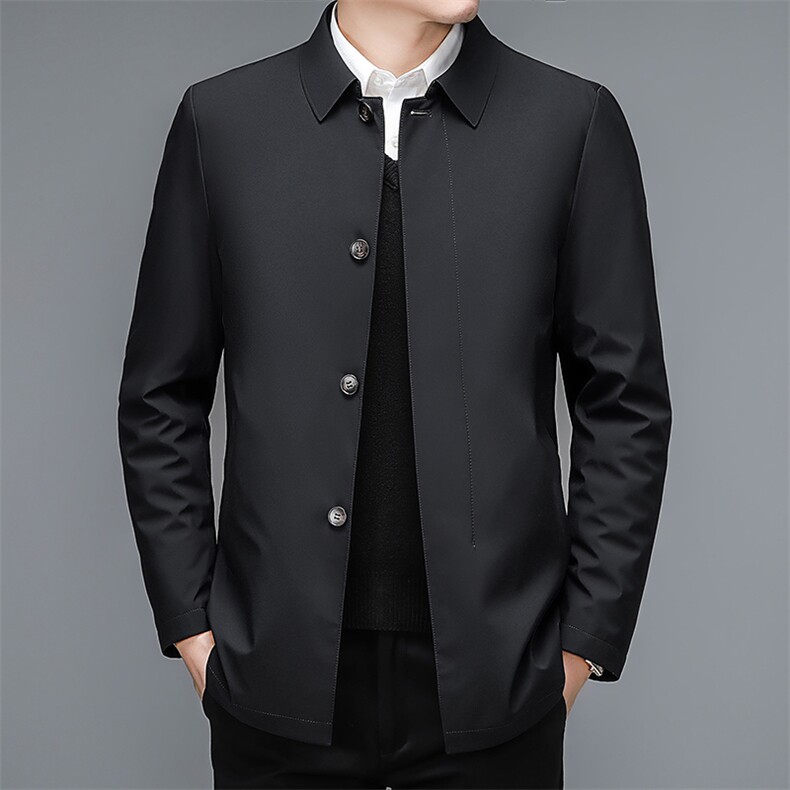 BEYR22988钱塘2020-2中年男士商务休闲冬季厚款翻领羽绒服P175,男装羽绒服,钱塘207-2