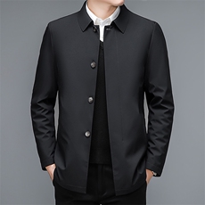 BEYR22988钱塘2020-2中年男士商务休闲冬季厚款翻领羽绒服P175，男装羽绒服，钱塘207-2