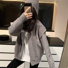 马甲两件套开衫，女装马甲，XTZ style