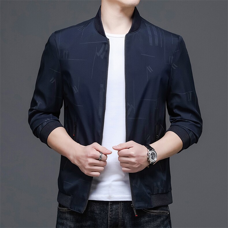 春季新款2023年男士休闲长袖青年夹克商务外套,男装夹克,电商B360